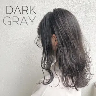 セミロング カラー YU-KA ✂︎ROSSOのヘアスタイル