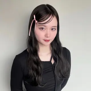 ロング ヘアアレンジ トレンドカラー🥣／ ヘアアレンジ✩.*˚のヘアスタイル