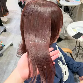 ミディアム カラー ハイトーンカラー/ 長さだし🐇きょうかのヘアスタイル