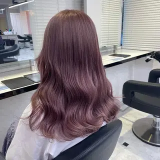 ロング カラー ヘアアレンジ ピンク・ベージュ🩰 カラー🫧とらのヘアスタイル