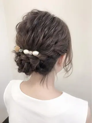 ミディアム ヘアアレンジ 沢田 瞳のヘアスタイル