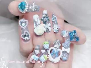 ネイル MoMoA Nail ネイル長さ出し専門店のネイルデザイン