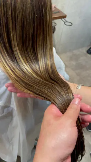 ロング 髪質改善/縮毛矯正 レイヤー/松川匠のヘアスタイル