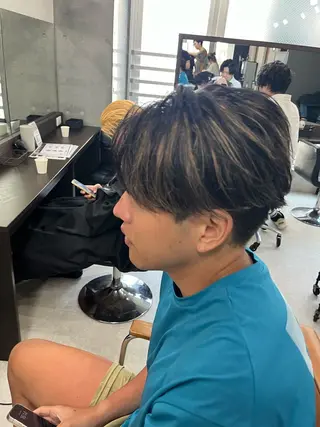 ショート カラー パーマ メンズ メンズ特化/パーマ /フェード/洋輔のヘアスタイル