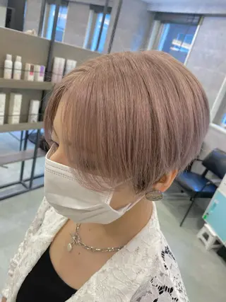 ショート カラー ハイトーン特化サロン 🍑momo🍑のヘアスタイル