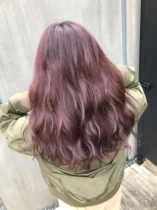 セミロング カラー 赤み消し韓国ヘア レイヤー縮毛🤍渡邉のヘアスタイル