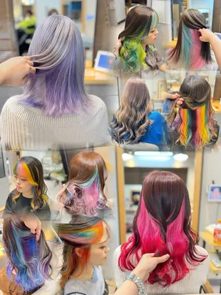 カラー 似合わせ/ブリーチ/ 透明感/sanamiのヘアスタイル