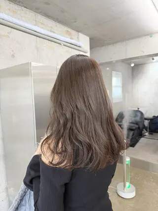 セミロング カラー 高橋大樹/グレージュ 透明感/髪質改善のヘアスタイル