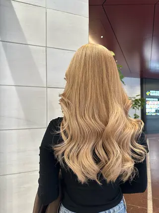 セミロング カラー ハイトーン/ブリーチ カラー/SHOGOのヘアスタイル