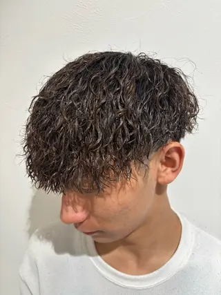 パーマ メンズ ボブ/レイヤー /河内温太のヘアスタイル