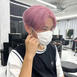 ショート カラー メンズ シールエクステ特化 ハイトーン、NANAのヘアスタイル