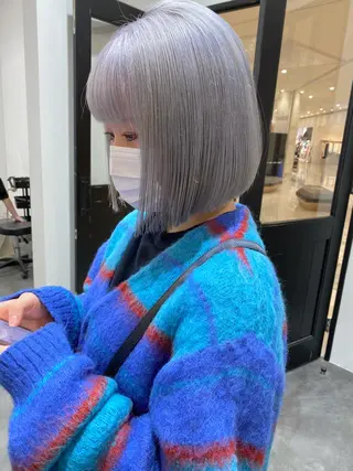ショート カラー ヘアアレンジ 小倉 愛里のヘアスタイル