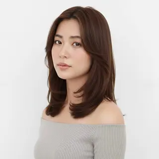 ミディアム カラー KIZU 髪質改善 オカルト怪談のヘアスタイル