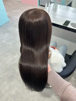 ロング カラー 中韓レイヤー/ ブラウン🤎はやとのヘアスタイル