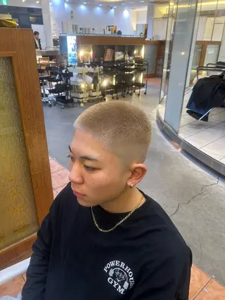 ショート メンズ メンズパーマ/ フェード　Tumのヘアスタイル