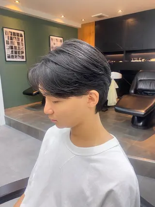 パーマ メンズ レイヤーボブ/ 艶カラー/サナ🌼のヘアスタイル