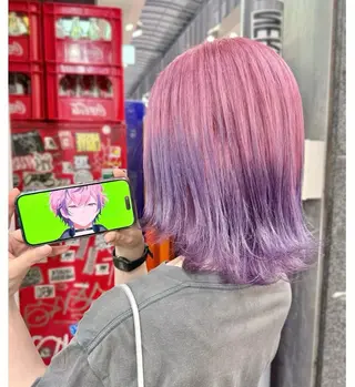 ショート カラー GARU-ガル-所属・TSUNO🦖 派手髪/オタク美容師のヘアスタイル