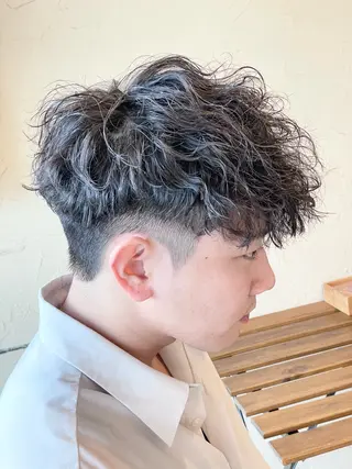 ショート パーマ メンズ メンズ特化/パーマ指 名No.1/百瀬太郎のヘアスタイル