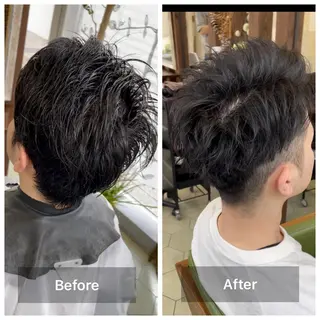 ショート メンズ share salon　SCENA所属・堤太志 メンズパーマ特化のヘアスタイル