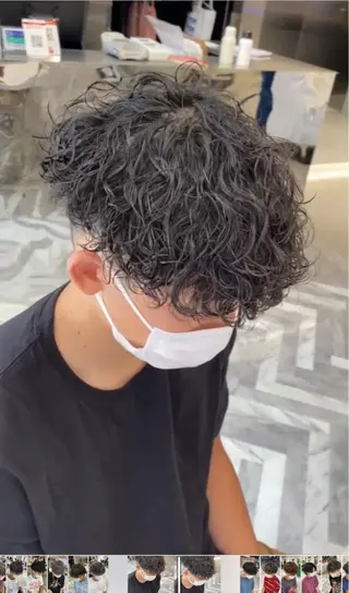 カラー パーマ メンズ 新宿【メンズパーマ】 塩澤太一のヘアスタイル