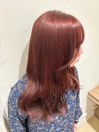 ロング カラー 《艶髪縮毛矯正》 かのん☽⑅ ˖のヘアスタイル