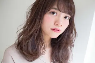 ミディアム カラー パーマ 髪質改善/縮毛矯正/ ボブ/店長/槌矢圭悟のヘアスタイル