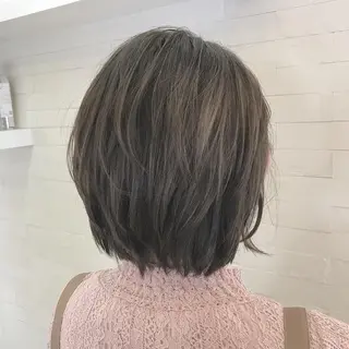 ショート カラー ハイライト✖️ 暗髪🤎Nahoのヘアスタイル