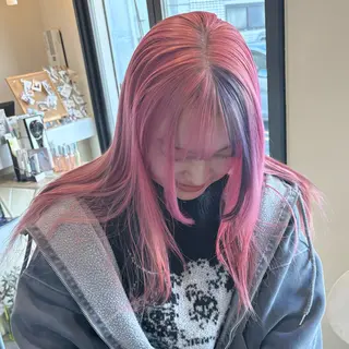 ロング 🎀ハイトーン/ 艶カラー/夕月🎀のヘアスタイル