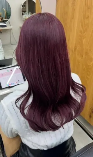 ロング カラー ハイトーンカラー が絶対可愛い✨泰聖✨のヘアスタイル