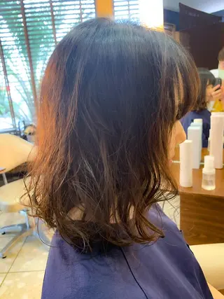 ミディアム パーマ 縮毛矯正/髪質改善 飯田公祐のヘアスタイル