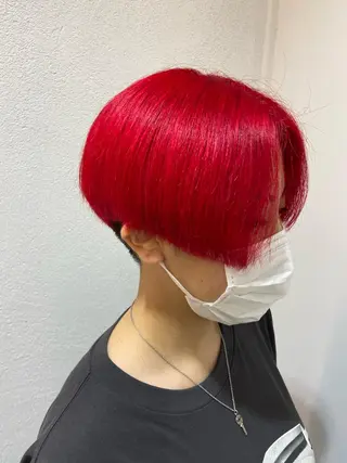 ショート カラー ヘアアレンジ ブリーチ/ツヤカラー /SARA 金山のヘアスタイル