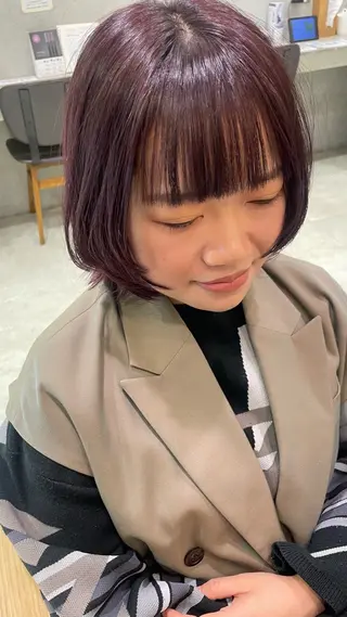 ショート カラー 💫骨格診断カット 🌈KAHOのヘアスタイル
