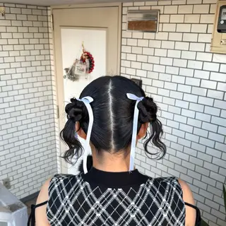 ミディアム ヘアアレンジ 褒められヘアメイク /‎ボブ女子🐶みおのヘアスタイル