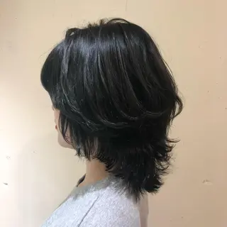 ミディアム カラー パーマ ヘアアレンジ 【ツヤ髪美容師】 ツダケイスケのヘアスタイル