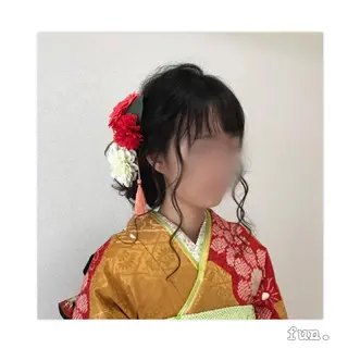 セミロング ヘアアレンジ fun./ヘアセット /エクステ/着付のその他イメージ