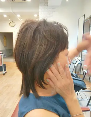 ミディアム 菅原 綾のヘアスタイル