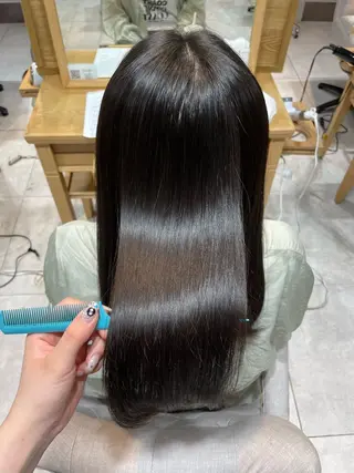 セミロング パーマ 遠藤 星李のヘアスタイル