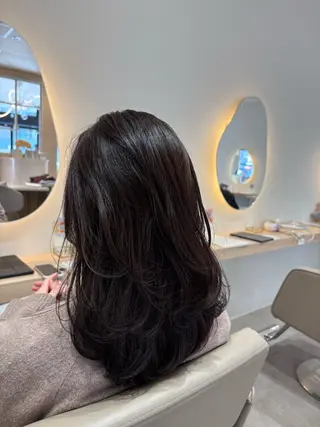 ロング カラー レイヤー/透明感/髪 質改善/メンズ/佐藤のヘアスタイル