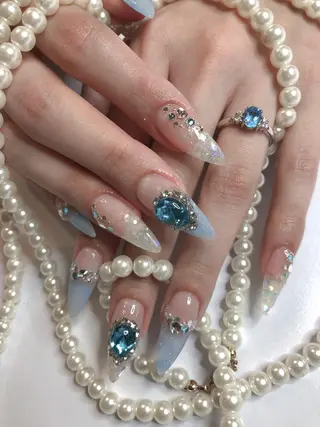 ロング ネイル 長さ出し専門 nynaのネイルデザイン