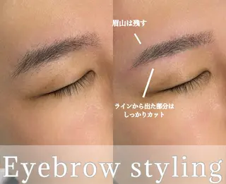 メンズ アイブロウ alice tokyo yukaのマツエク・マツパデザイン