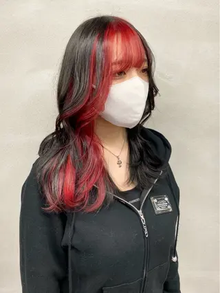 セミロング カラー 柏 デザインカラー/ レイヤー🐣シオリのヘアスタイル