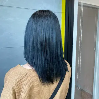 セミロング カラー 天池 結衣のヘアスタイル