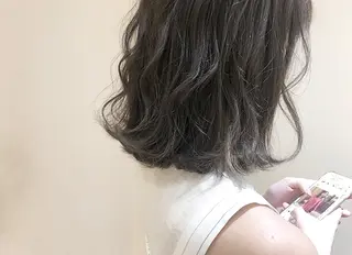 ミディアム カラー ヘアアレンジ 店長/ 加藤 流菜のヘアスタイル