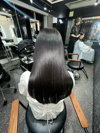 ロング パーマ 髪質改善⭐️縮毛矯正 中野⭐️Rinaのヘアスタイル