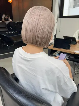 ショート ヘアアレンジ 🫧透明感カラー/ ナルハ🫧のヘアスタイル