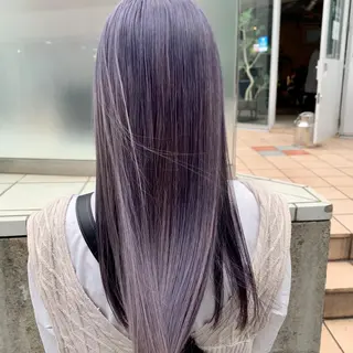 ロング ヘアアレンジ ハイトーン/美髪矯正 🍃大江拓実のヘアスタイル