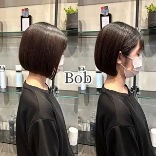 ショート ボブ・レイヤー 田中 励也のヘアスタイル