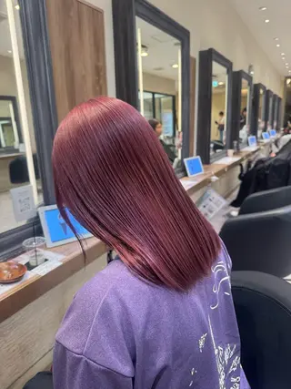 ロング カラー さら艶ストレート 🩶Suzuneのヘアスタイル