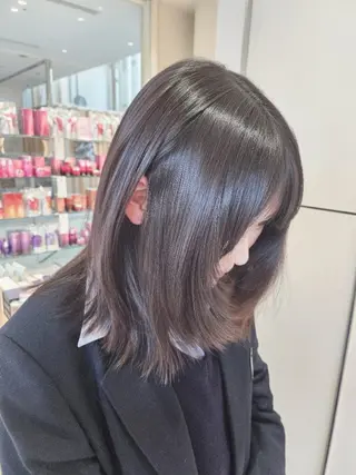 ミディアム 韓国 レイヤー ボブ ミディアム/矢野伶菜のヘアスタイル