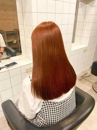 ロング カラー ブリーチなし🌼トレ ンド🌼似合わせのヘアスタイル